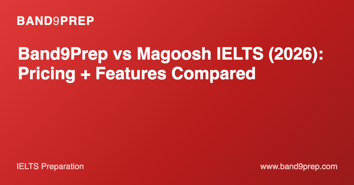 Band9Prep vs Magoosh IELTS (2026): Pricing + Features Compared