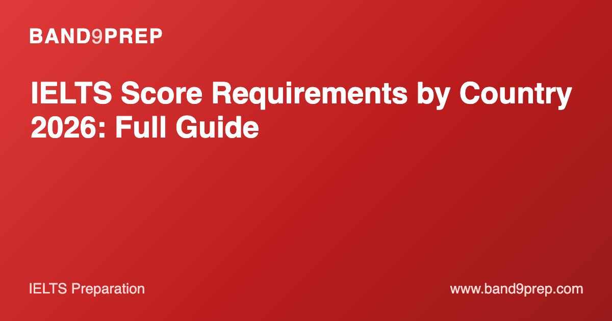 IELTS Score Requirements by Country 2026: Full Guide