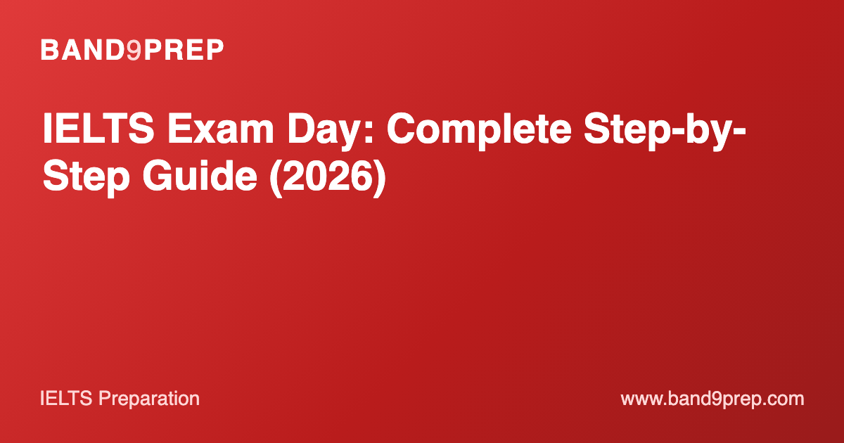 IELTS Exam Day: Complete Step-by-Step Guide (2026)